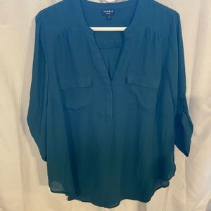 Torrid Harper Blouse hunter Green